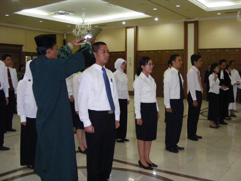 Pengambilan Sumpah PNS di Lingkungan Setjen DESDM